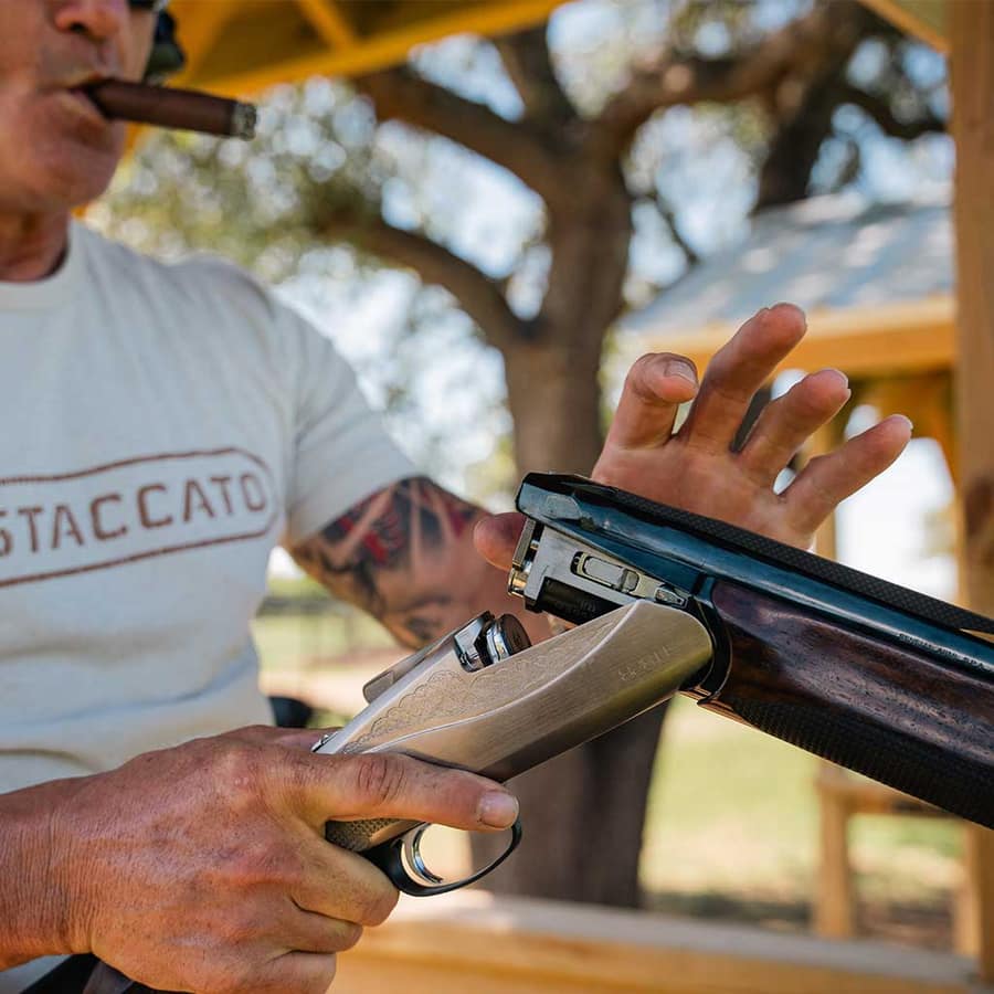 Sporting clays shooting at Staccato Ranch